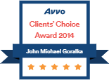 Logo Recognizing The Goralka Law Firm's affiliation with AVVO Client's Choice 2014