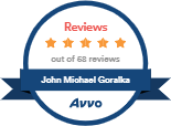 Logo Recognizing The Goralka Law Firm's affiliation with AVVO Reviews