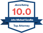 Logo Recognizing The Goralka Law Firm's affiliation with AVVO Top Attorney