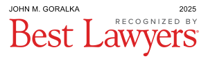 Logo Recognizing The Goralka Law Firm's affiliation with Best Lawyers 2025